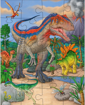 Haba Dinosaurukset 3 in 1, 24 Palan Palapelit