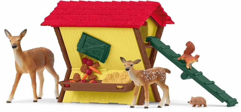 Schleich 42658 Metsäneläimet ja Ruokintapaikka