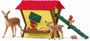 Schleich 42658 Metsäneläimet ja Ruokintapaikka