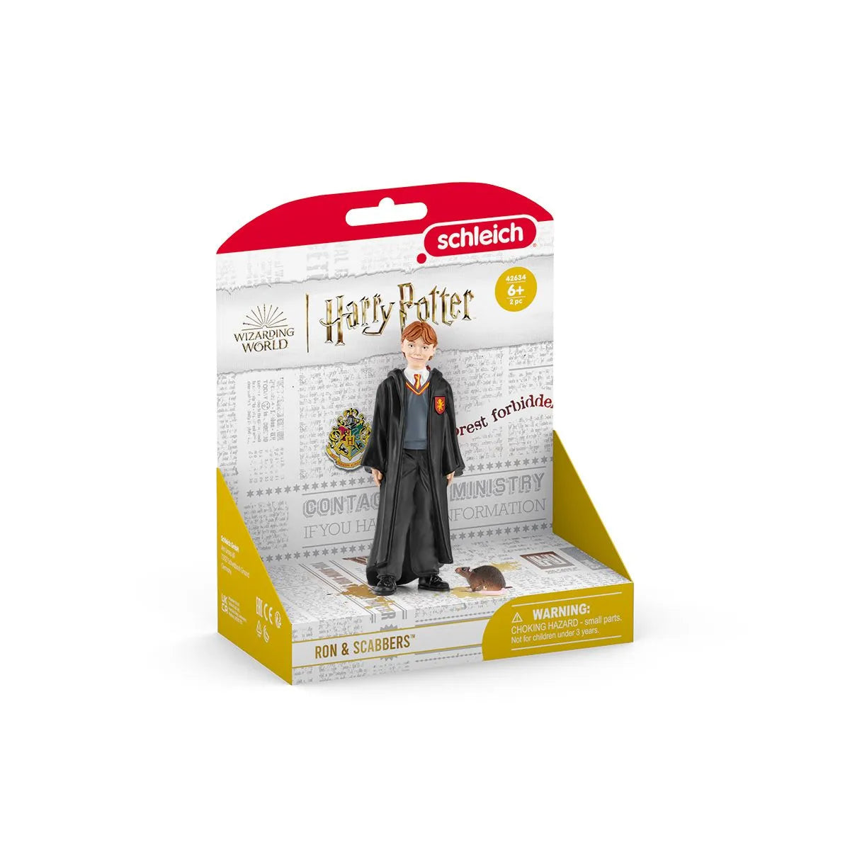 Schleich 42634 Wizarding World Of Harry Potter Ron ja Kutka Rotta 10cm