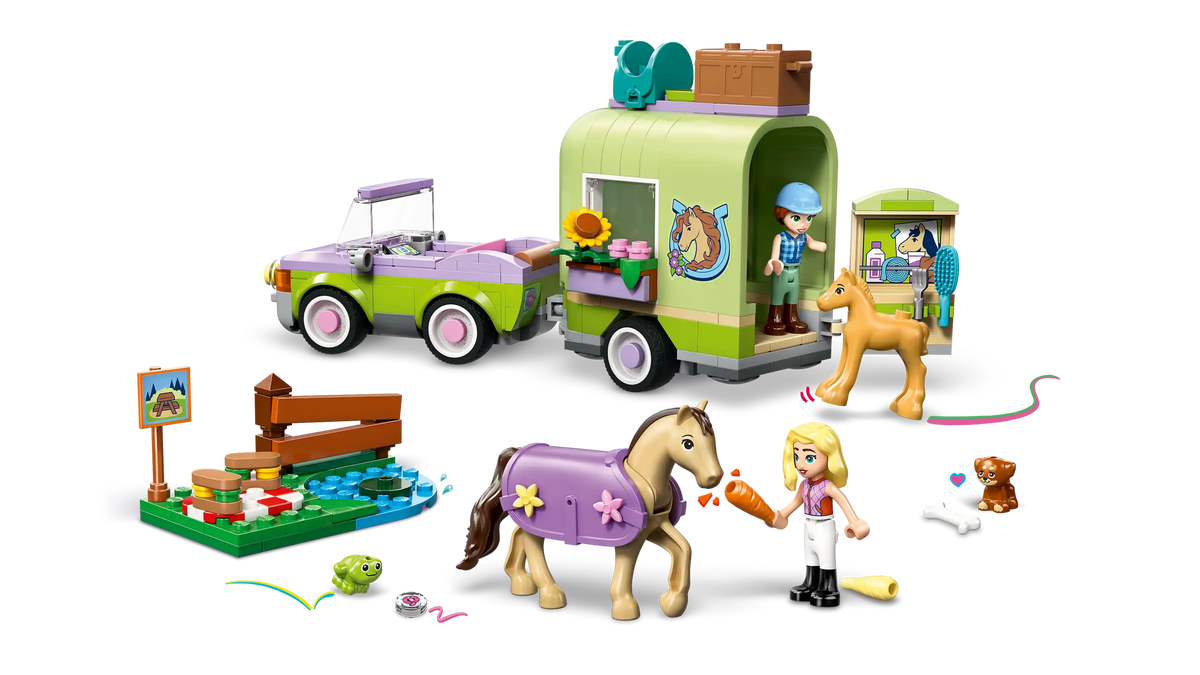 Lego Friends 42695 Hevosen ja Varsan Kuljetusvaunu