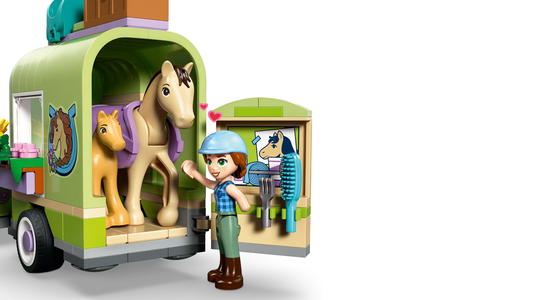 Lego Friends 42695 Hevosen ja Varsan Kuljetusvaunu