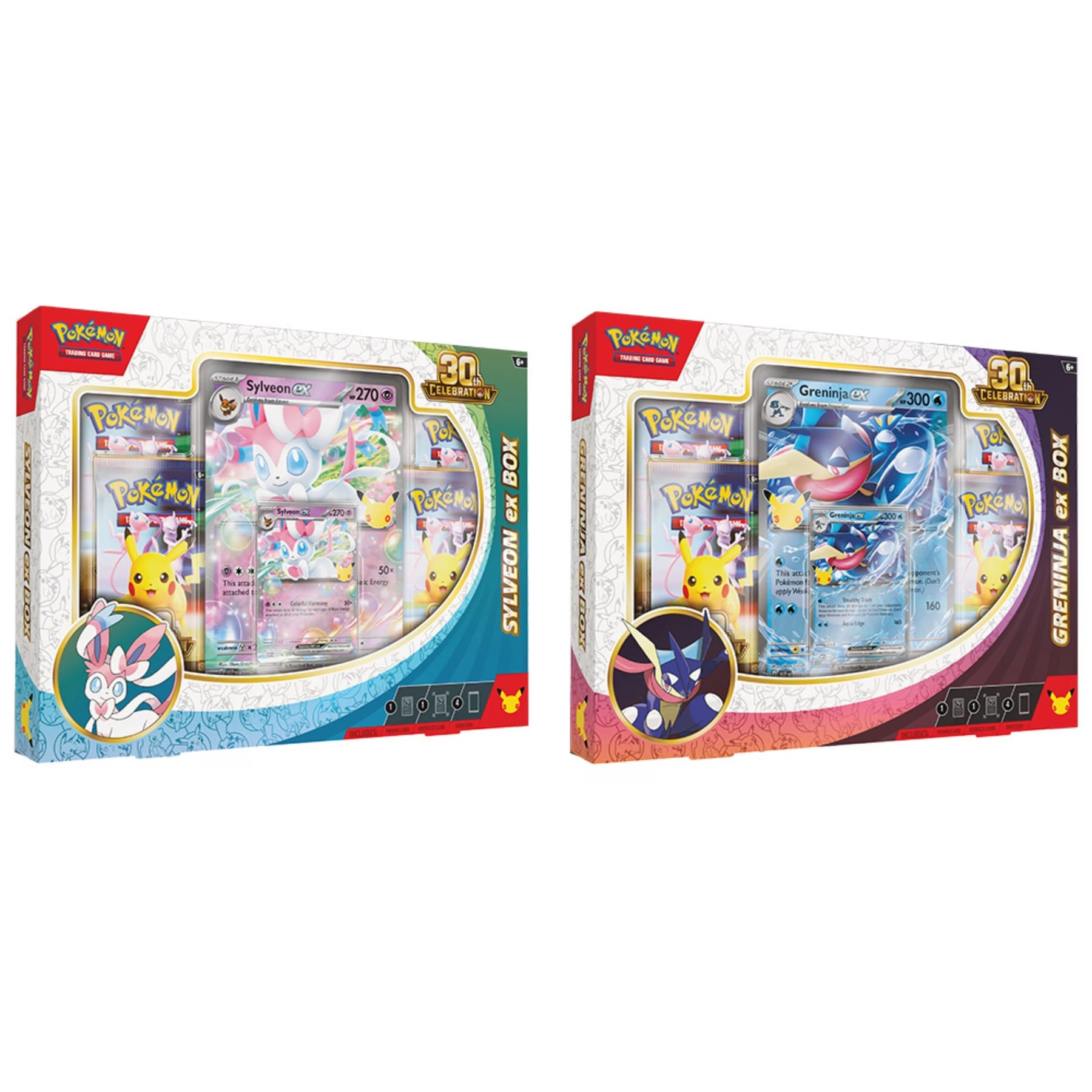 Pokemon 30th Celebration Greninja/Sylveon Ex Box
