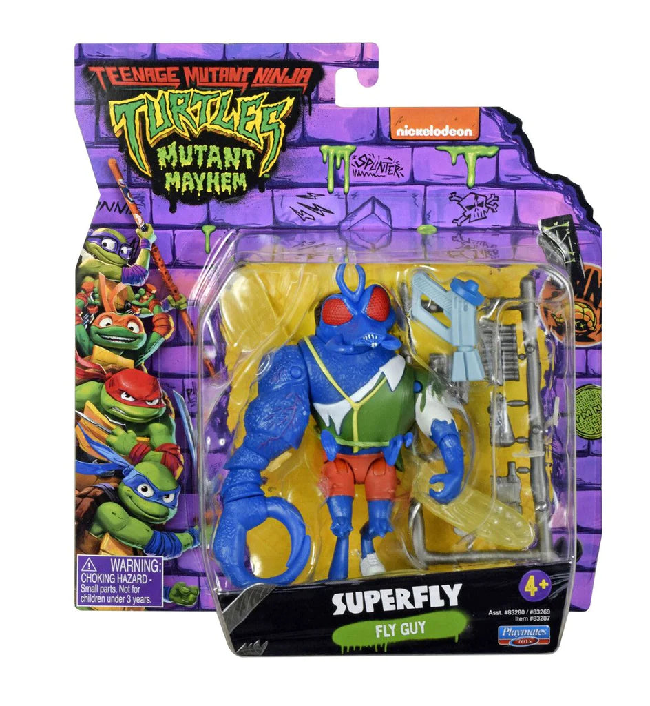 Turtles Mutant Mayhem Superfly 12cm Figuuri ja Varusteet