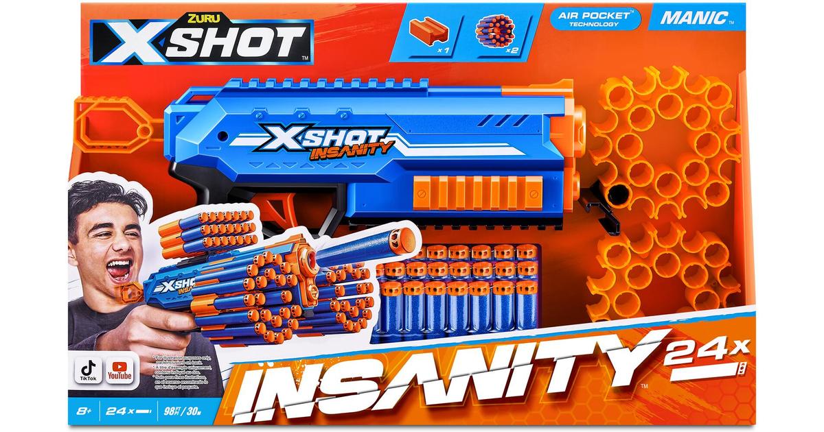 Zuru X-Shot Insanity Manic 24 Ammusta