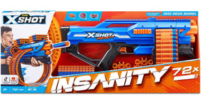 Zuru X-Shot Insanity Mad Mega Barrel, 72 ammusta