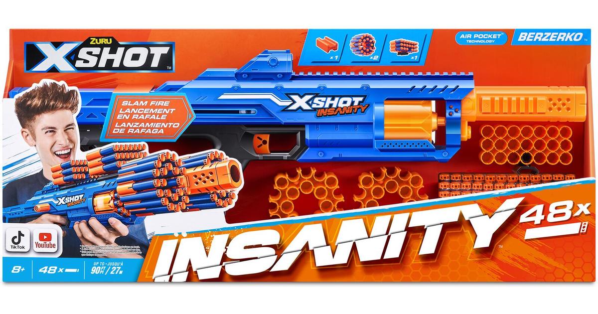 Zuru X-Shot Insanity-Berzerko 6 Shot, 48 ammusta