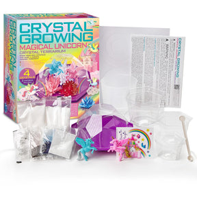 4M KidzLabs Crystal Growing Magical Unicorn Crystal Terrarium