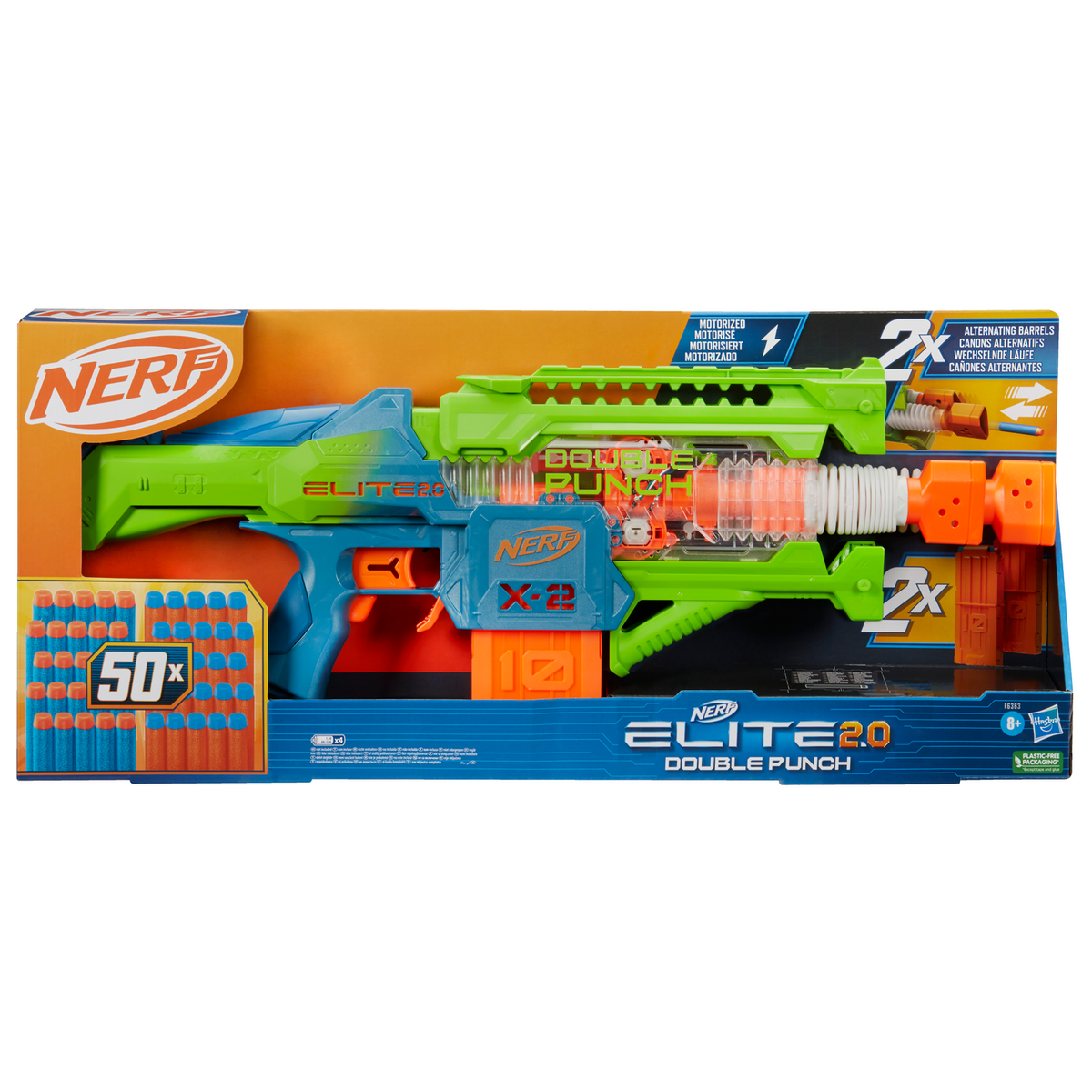 Nerf Elite 2.0 Blaster Double Punch Vaahtomuoviammusase