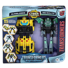 Transformers Earthspark Cyber-Combiner Bumblebee & Mo Malto