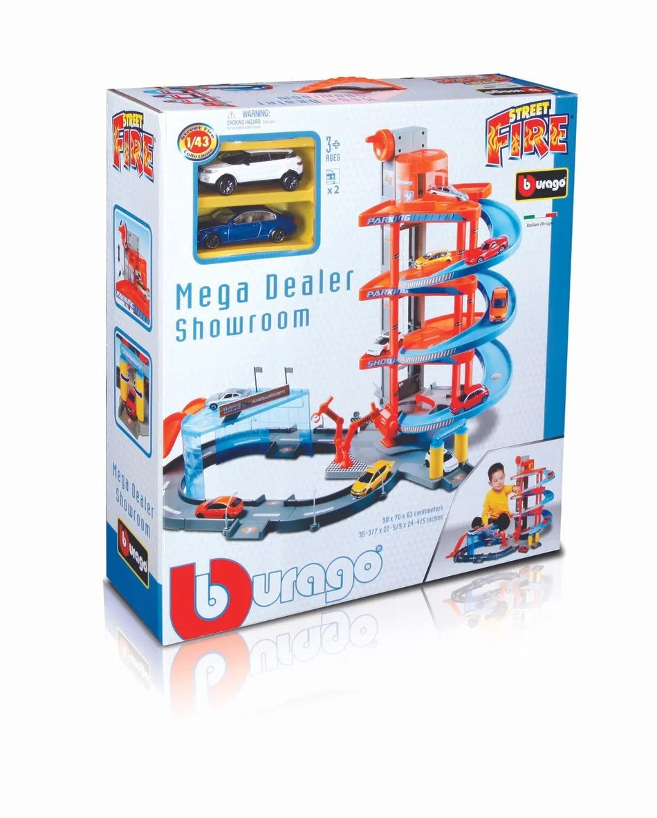 Bburago Mega Parkkitalo ja Kaksi Autoa