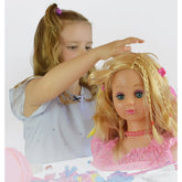 Happy Friend Meikki- ja Kampauspää Vaaleat Hiukset