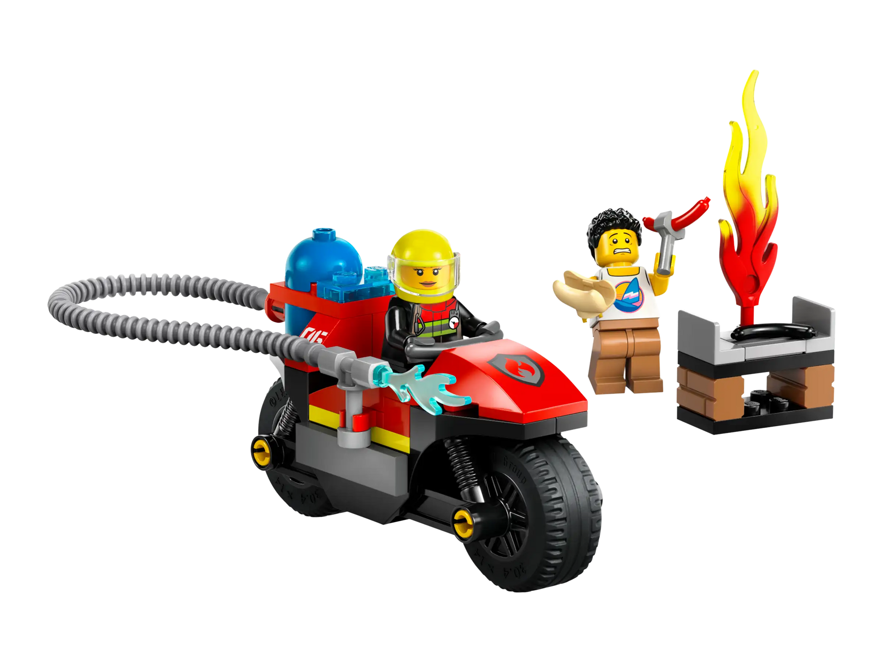 LEGO City 60410 Palokunnan Pelastusmoottoripyörä
