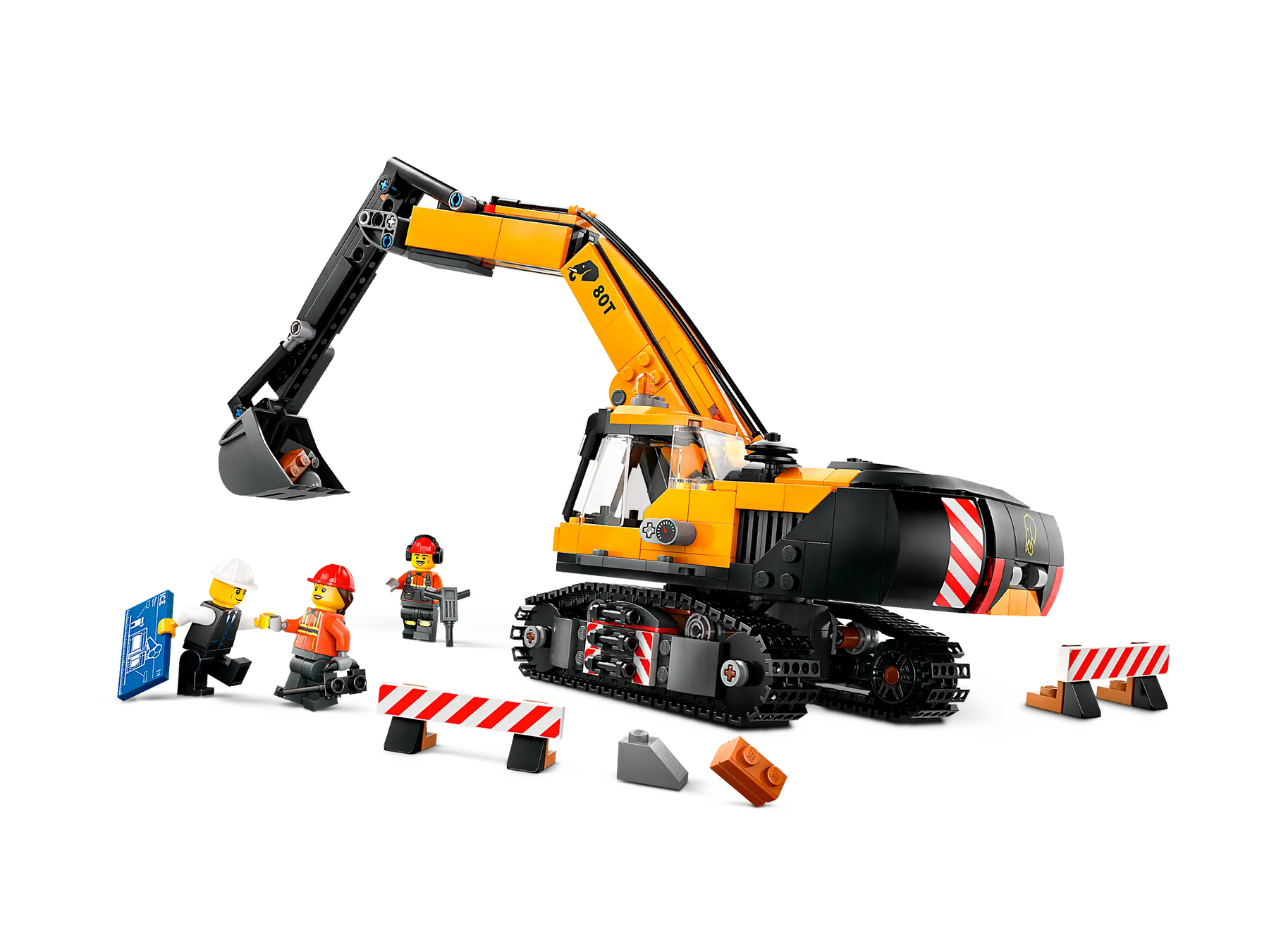 LEGO City 60420 Keltainen Rakennuskaivuri