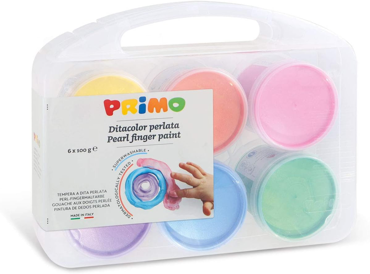 Primo Finger Paint Sormivärit 6 kpl Pastellisävyt