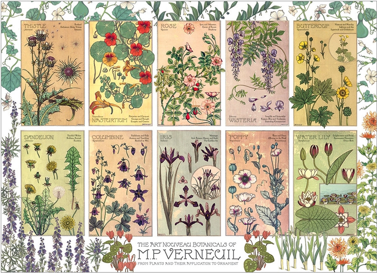 Cobble Hill 1000 Palan Palapeli Botanicals by Verneuil