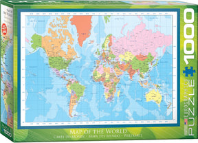 Eurographics 1000 Palan Palapeli Modern Map of the World