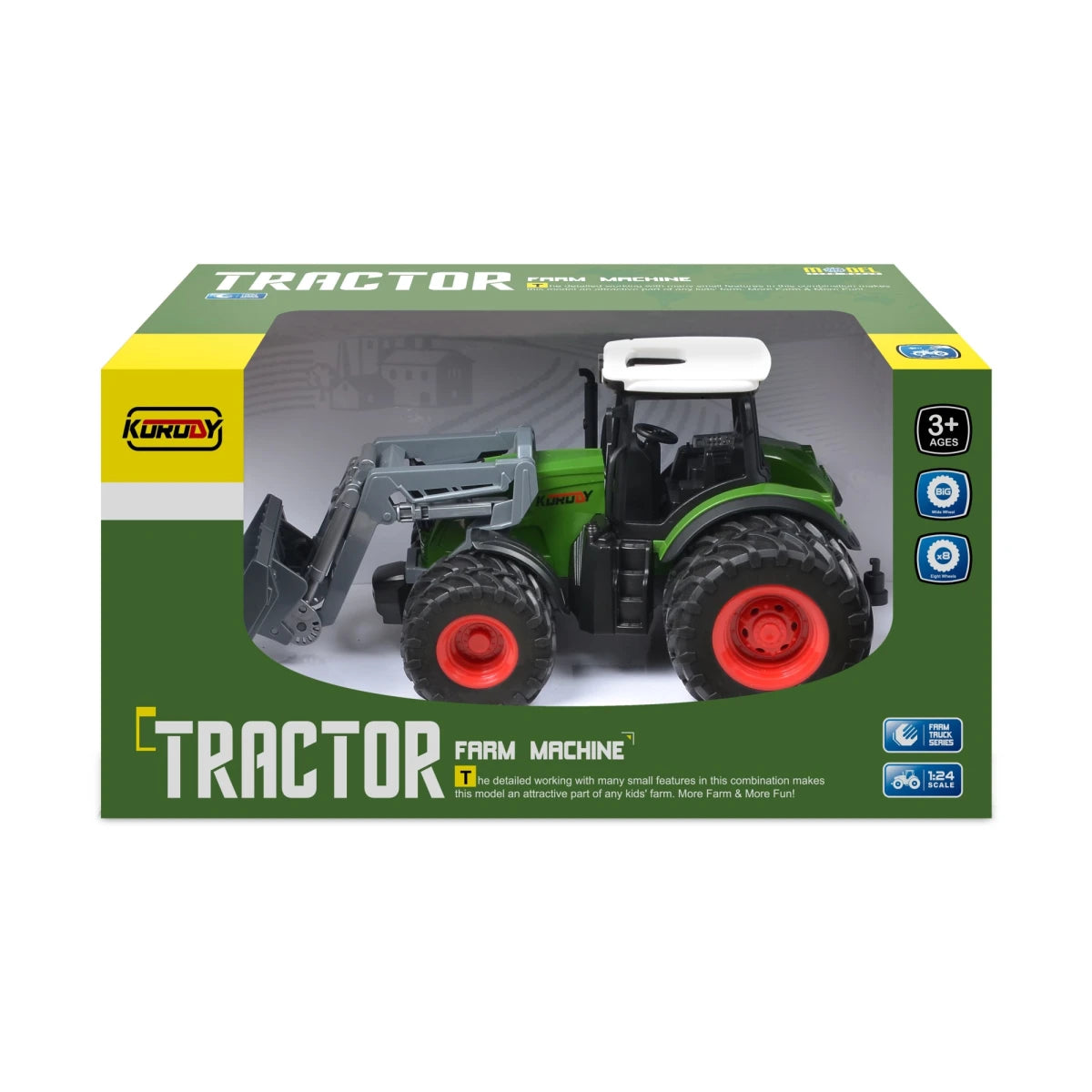 Farm World Traktori Työntökauhalla