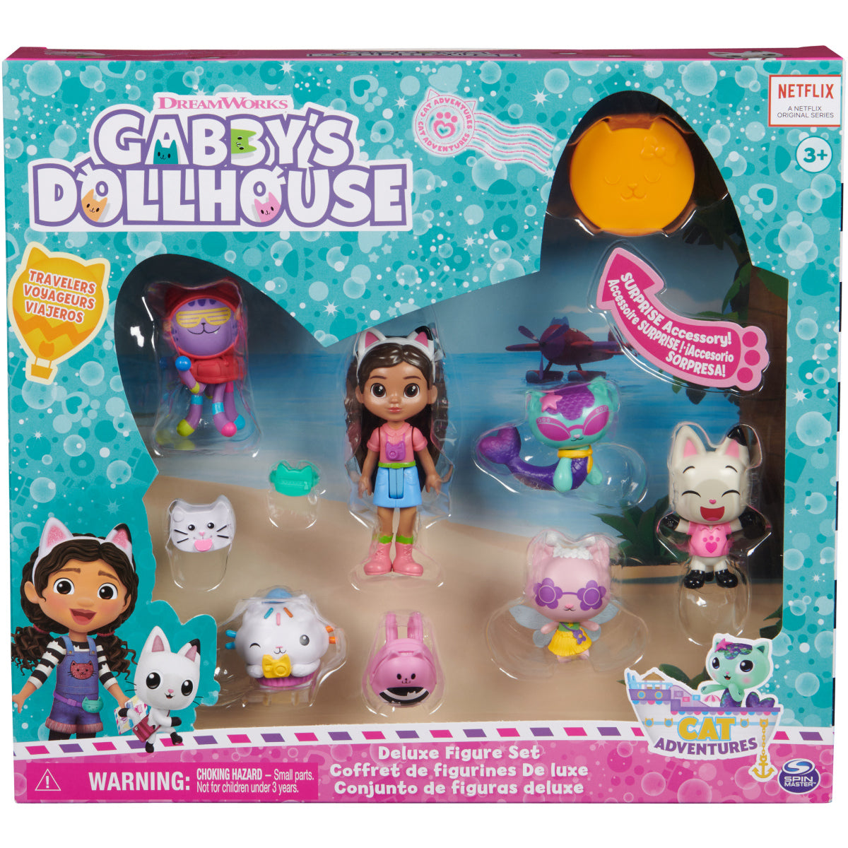 Gabby's Dollhouse Deluxe Figure Set, Hahmopakkaus