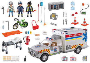Playmobil 70936 City Action Ambulanssi Valoilla ja Äänillä