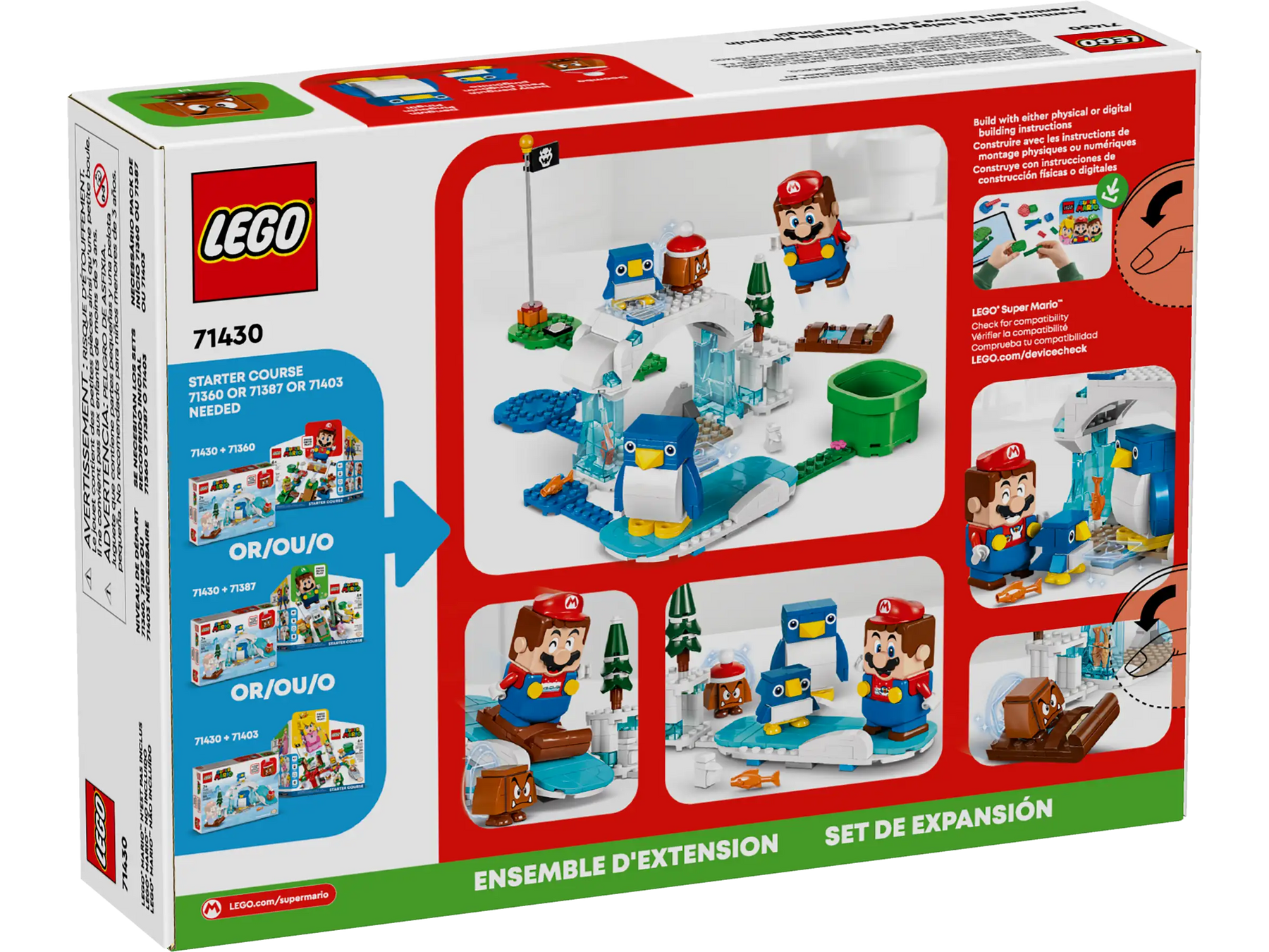 LEGO Super Mario 71430 Penguin-perheen Lumiseikkailu Laajennussarja