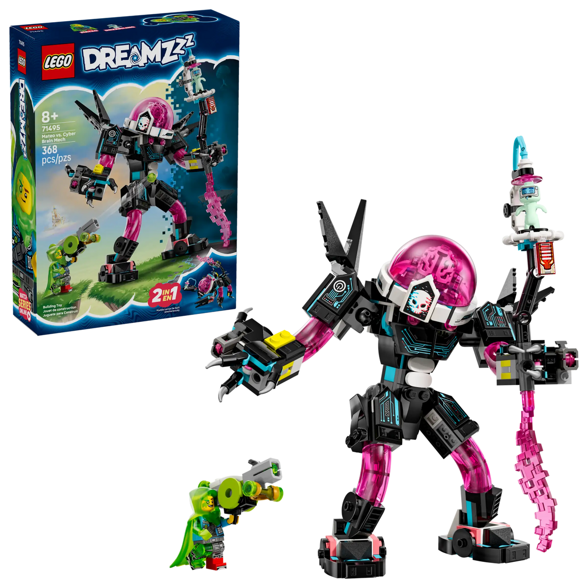 LEGO Dreamzzz 71495 Mateo Vastaan Kyberälykkörobotti