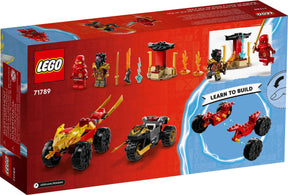 LEGO Ninjago 71789 Kain ja Rasin Auto- ja Motskaritaistelu