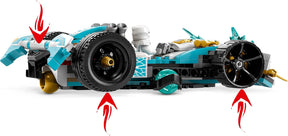 LEGO Ninjago 71791 Lohikäärmevoiman Zane – Spinjitzu-Kilpa-Auto