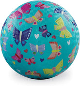 Luonnonkumipallo 18cm Perhoset Turkoosi