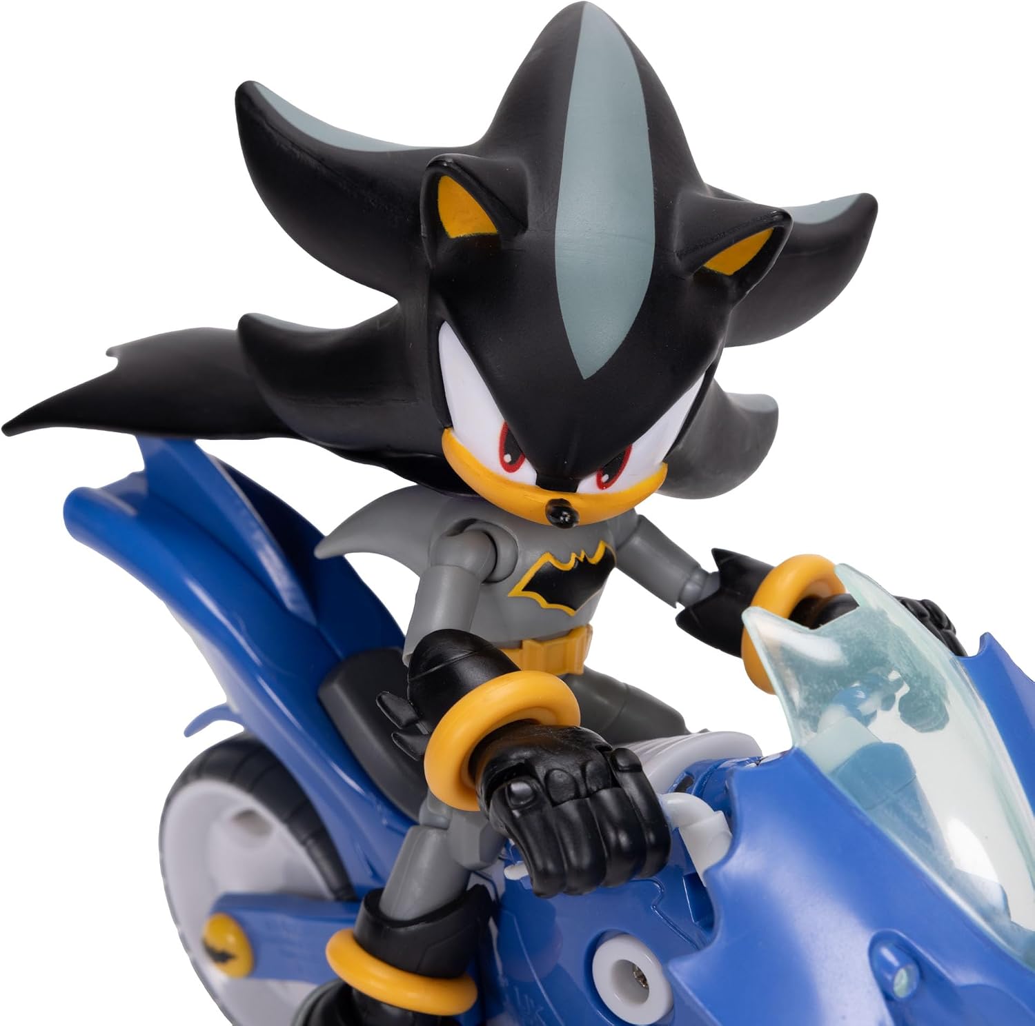 DC x Sonic the Hedgehog 12,7cm Batman Shadow ja Batcycle-Moottoripyörä