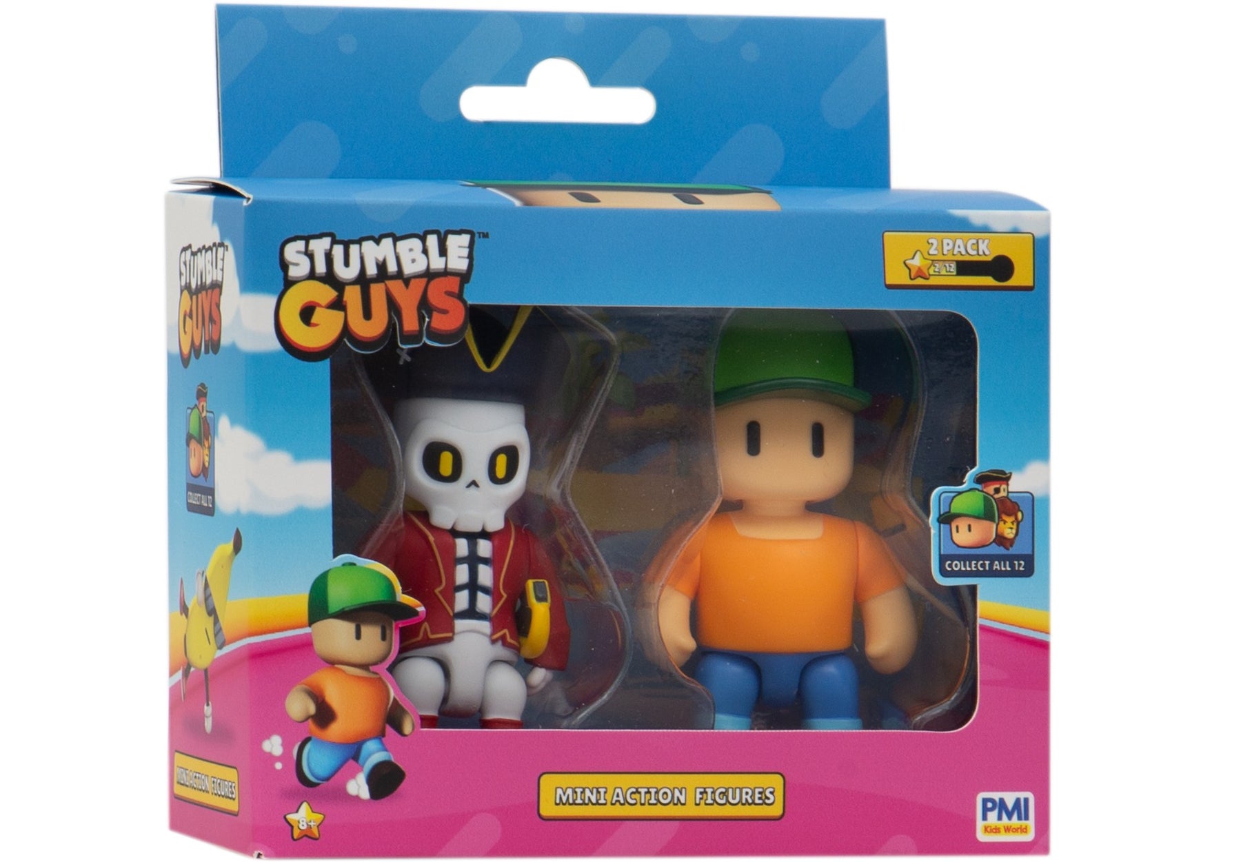 Stumble Guys Collectible Figures 2n Hahmopakkaus Mr Stumble ja Capt Noheart