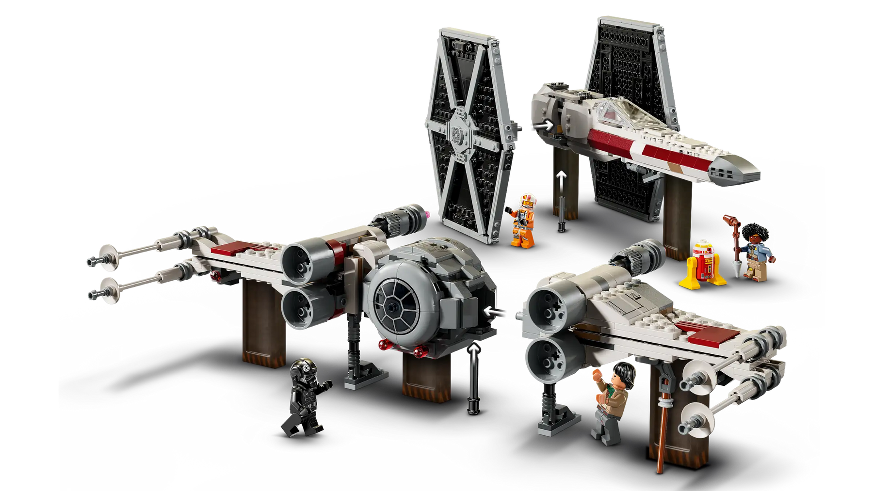 LEGO Star Wars 75393 TIE-hävittäjä ja X-Wing – Yhdistelmämalli