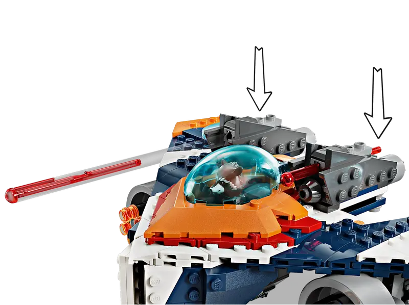 LEGO® Marvel 76278 Rocketin Warbird Vastaan Ronan