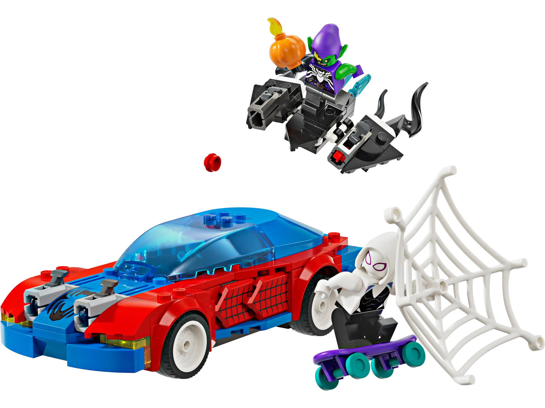 LEGO Marvel 76279 Spider-Manin Kilpa-auto ja Venomin Vihreä Menninkäinen