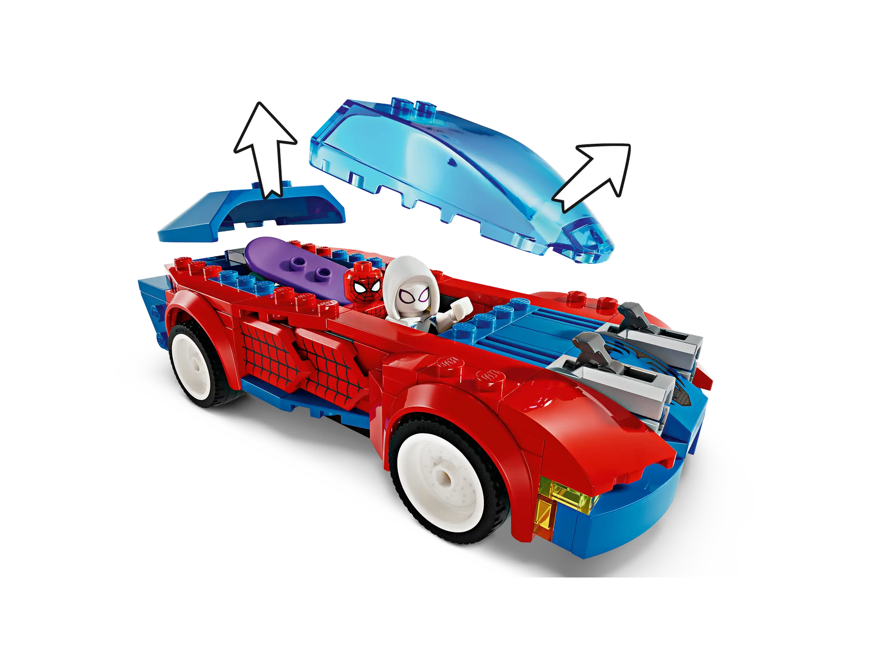 LEGO Marvel 76279 Spider-Manin Kilpa-auto ja Venomin Vihreä Menninkäinen