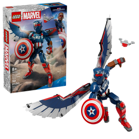 LEGO 76296 Uusi Rakennettava Captain America ‑Hahmo