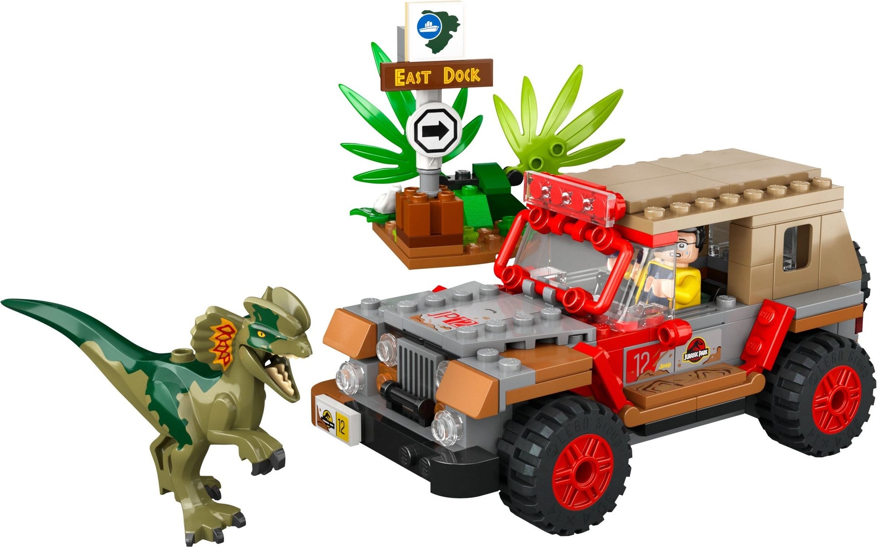LEGO Jurassic World 76958 Dilophosauruksen Väijytys