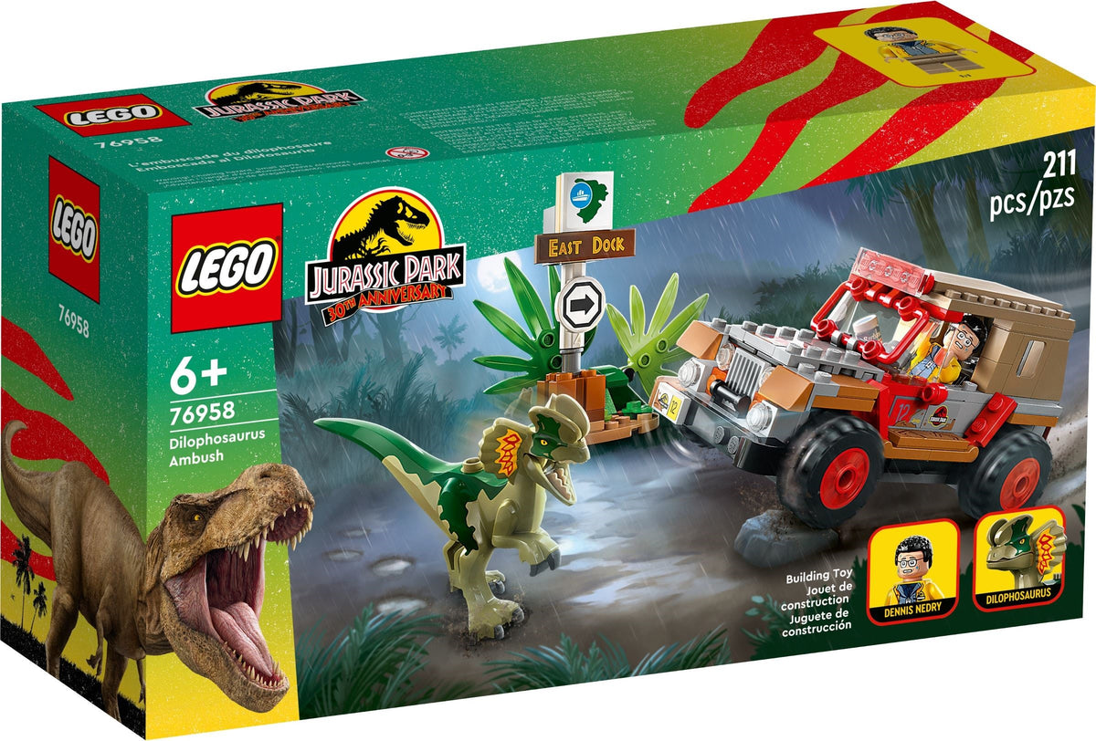 Lego Jurassic World 76958 Dilophosauruksen Väijytys