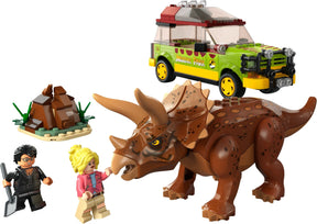 Lego Jurassic World 76959 Triceratopsia Tutkimassa