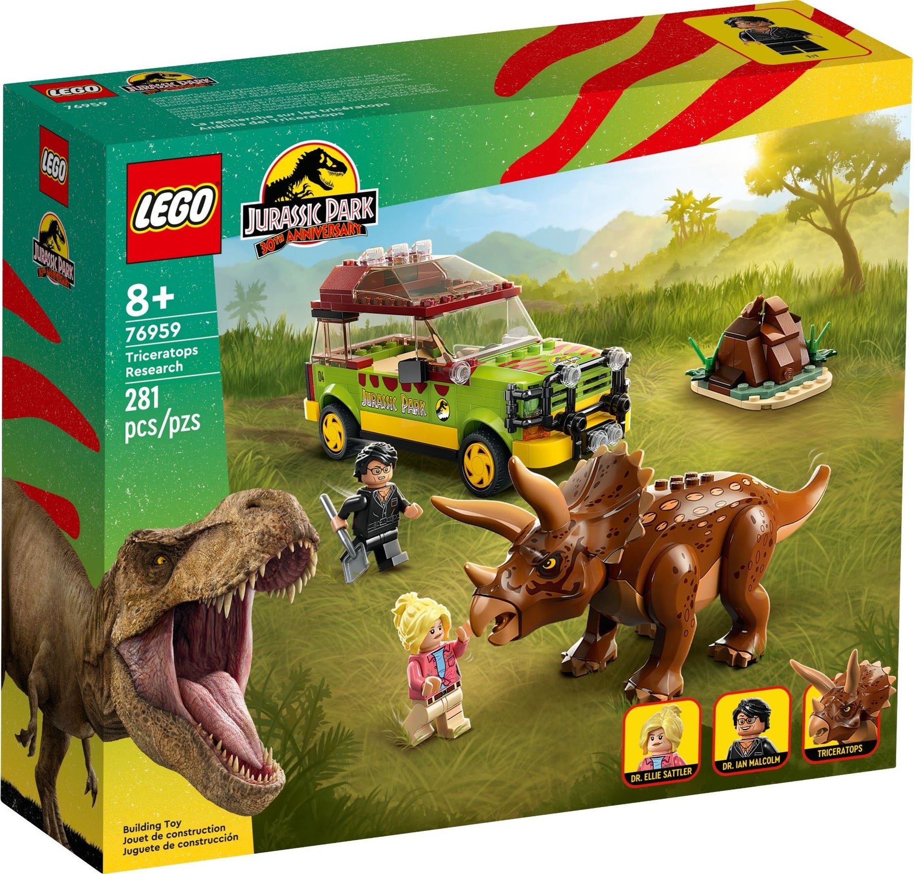 Lego Jurassic World 76959 Triceratopsia TutkimassaLego Jurassic World 76959 Triceratopsia Tutkimassa
