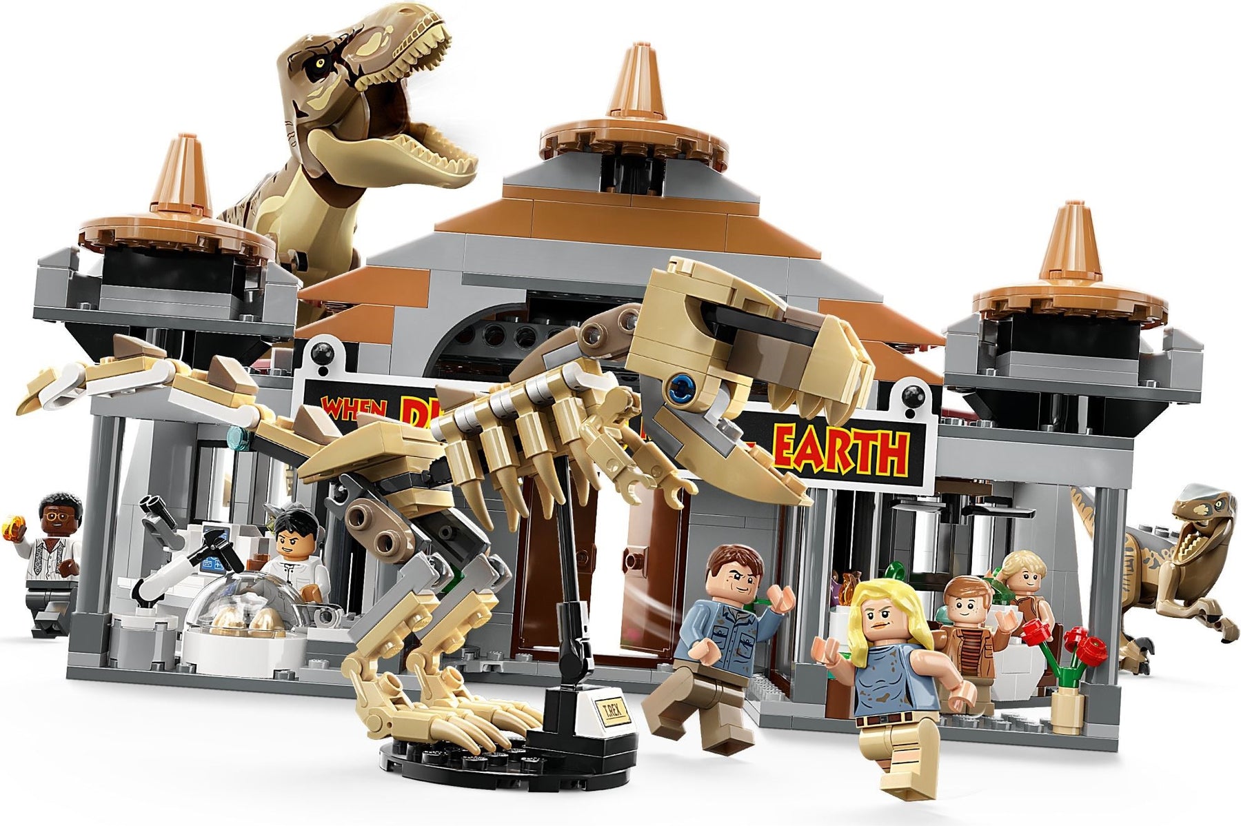 LEGO Jurassic World 76961 Vierailijakeskus: T-rexin ja Raptorin hyökkäys