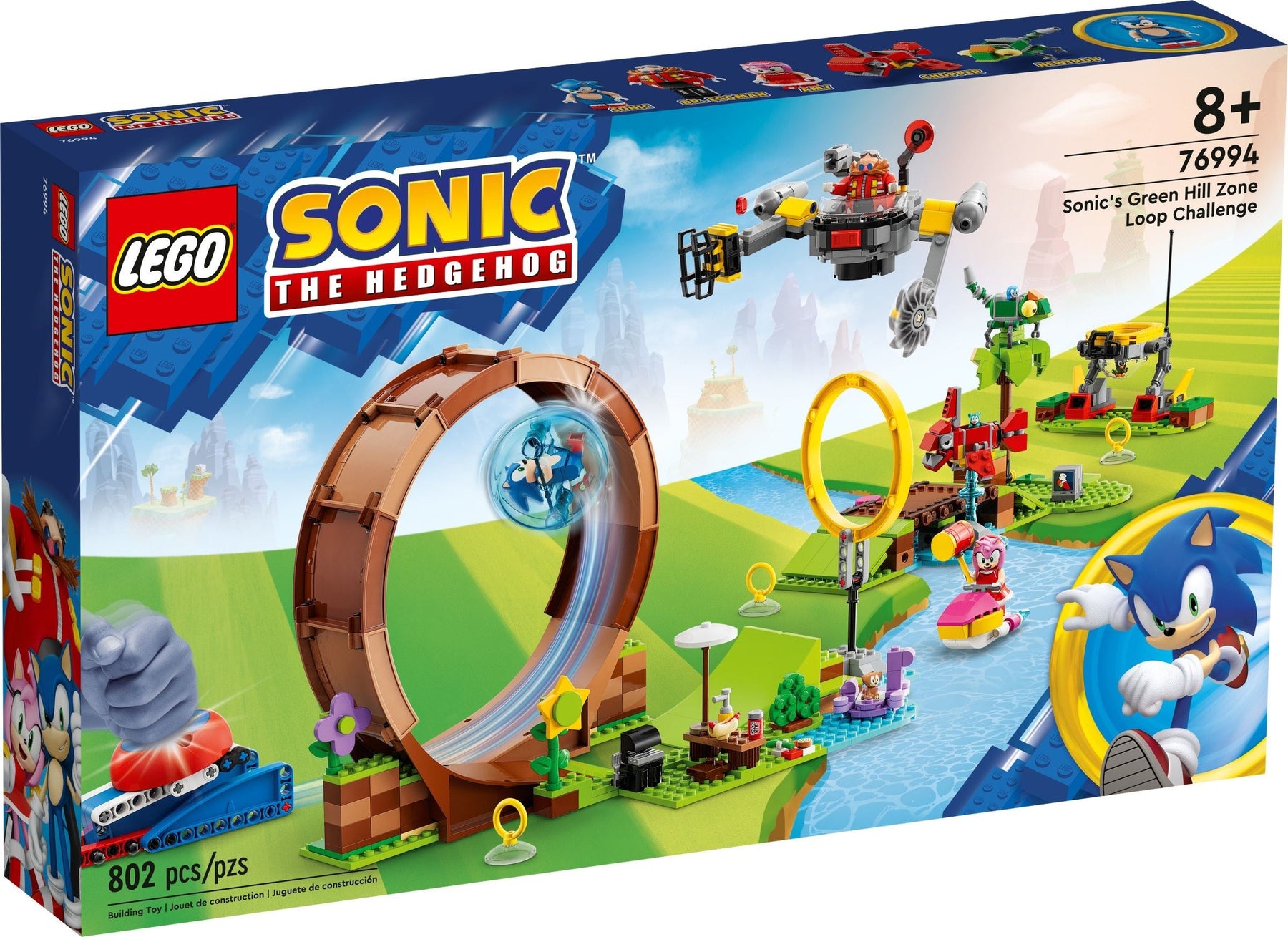 LEGO Sonic 76994 Sonicin Vihreän Kukkulan Silmukkahaaste