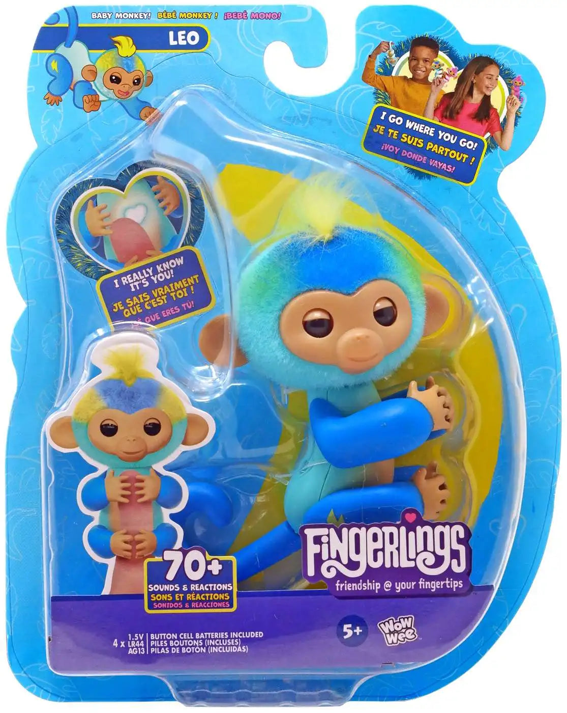 Fingerlings Apina Sininen Leo