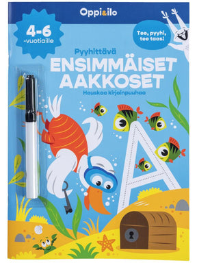 Oppi ja Ilo Pyyhittävät Ensimmäiset Aakkoset 4-6v