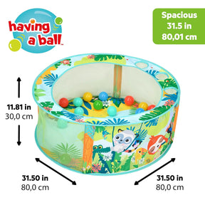 Bright Starts Rowdy Rainforest Pallomeri/Pallonheittoaitaus