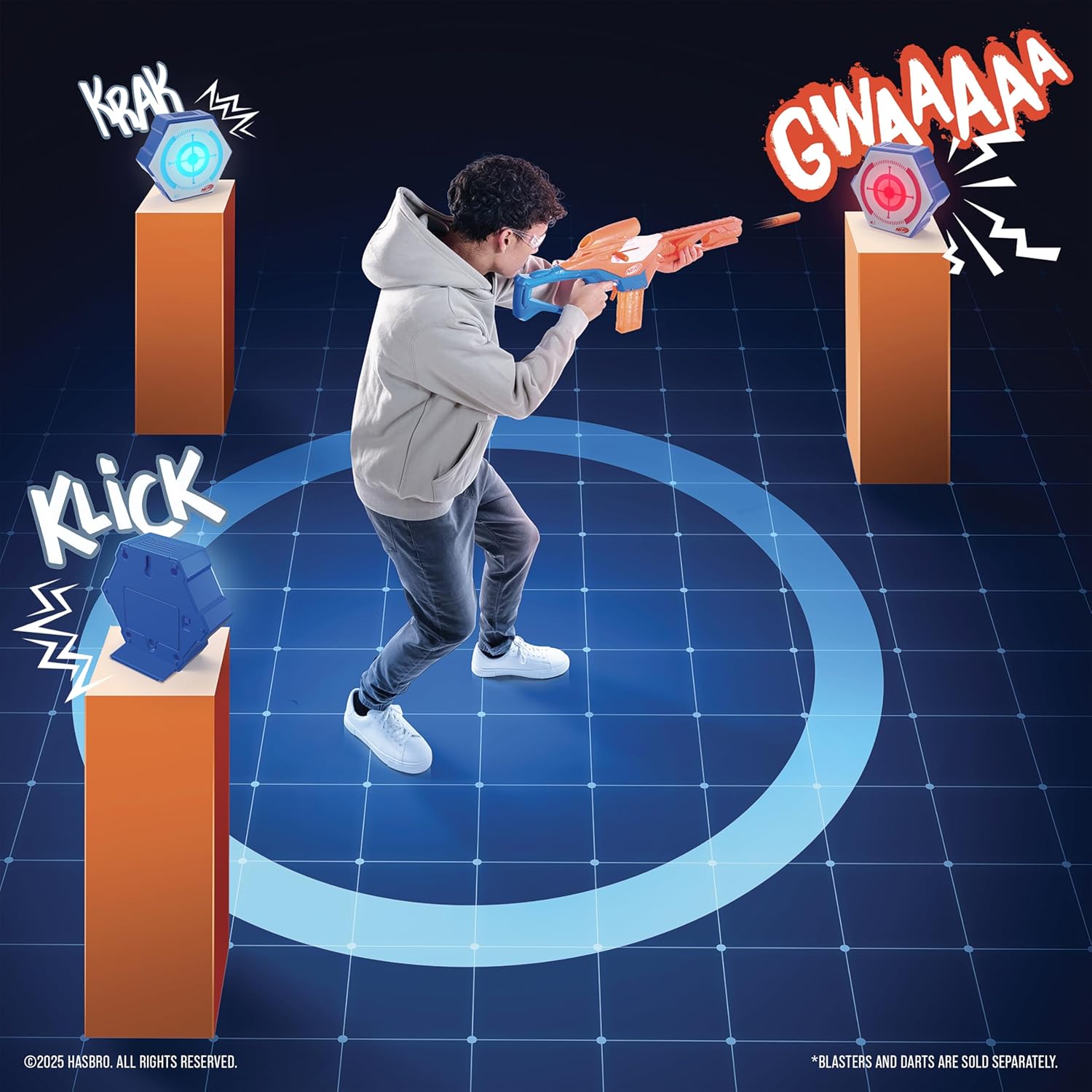 Nerf Elektroninen Maalitaulu Surround FX Battlefield