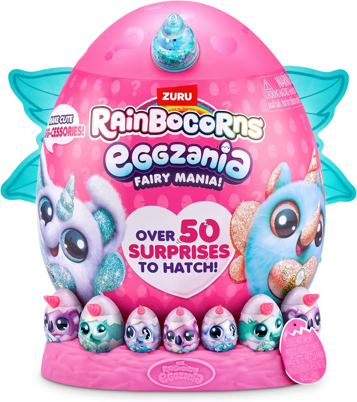 Zuru Rainbocorns Eggzania Fairy Mania Yllätyshahmo sekä 50 Muuta Yllätystä