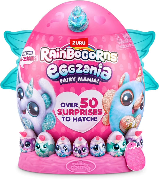 Zuru Rainbocorns Eggzania Fairy Mania Yllätyshahmo sekä 50 Muuta Yllätystä