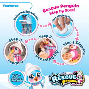 Rescue Penguin Interaktiivinen Pingviini Pinkki