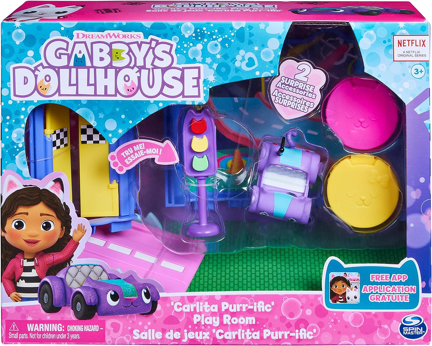 Gabby's Dollhouse Deluxe Carlita Purr-ific Play Room